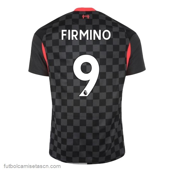Camiseta Liverpool NO.9 Firmino 3ª 2020/21 Negro